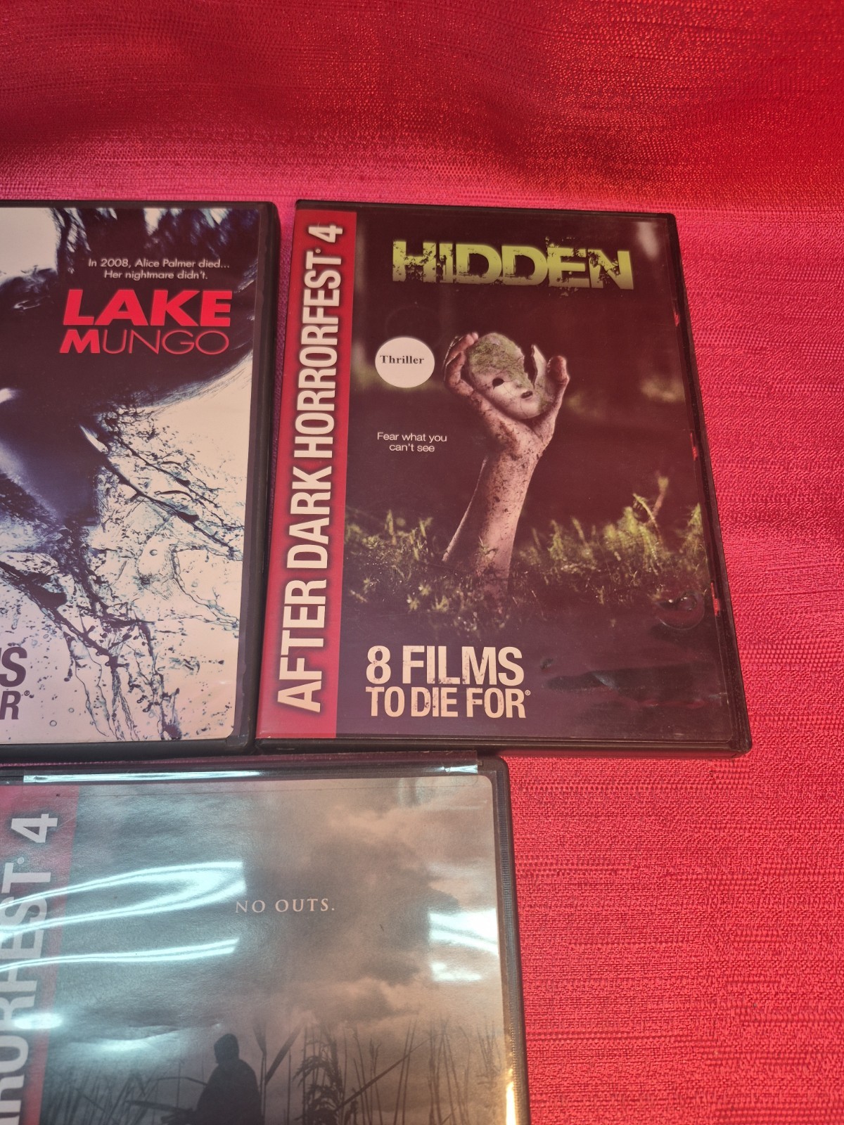 After Dark HorrorFest 4 DVD Lot 7 Movies Lake Mungo Dread Hidden Tested Mint