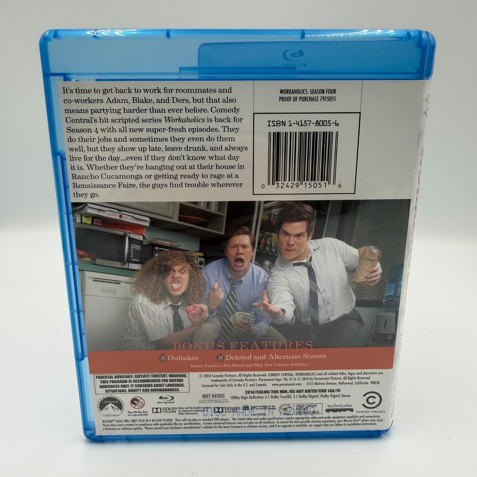 Workaholics Season Four Blu-ray Comedy Central 2-Disc Set Uncensored TV Show