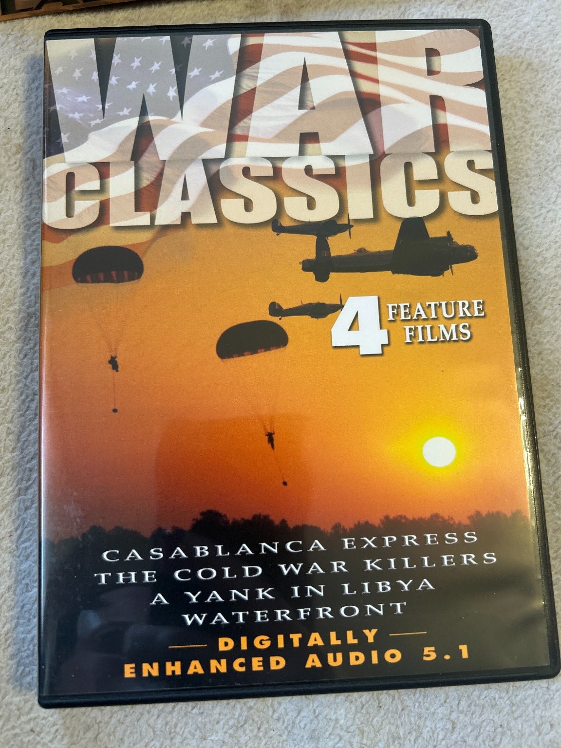 War Classics DVD 2004 8 Feature Films Lee Van Cleef Glenn Ford 2-Disc Set