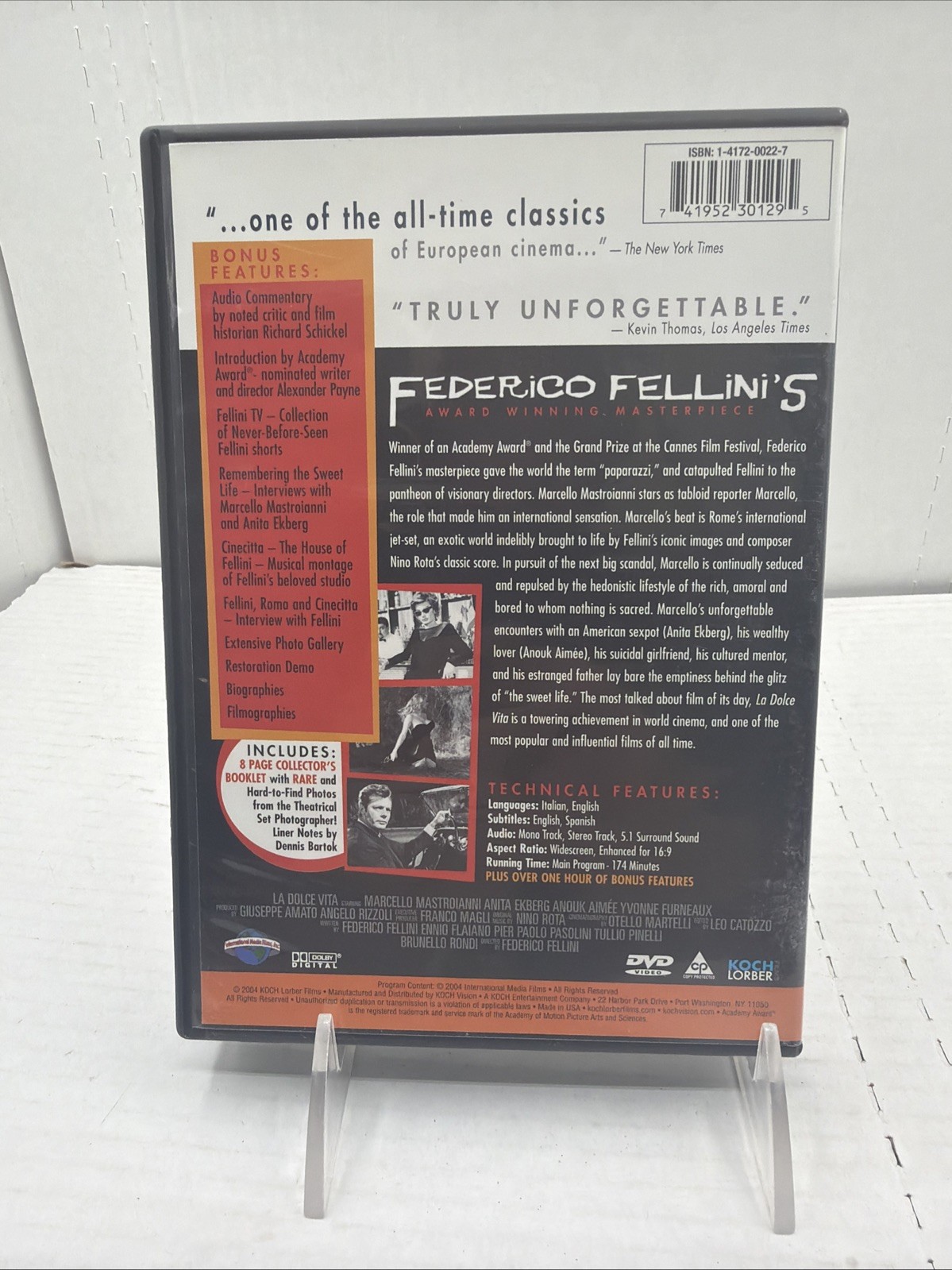 La Dolce Vita (DVD, 2004, 2-Disc Set, Collectors Edition)