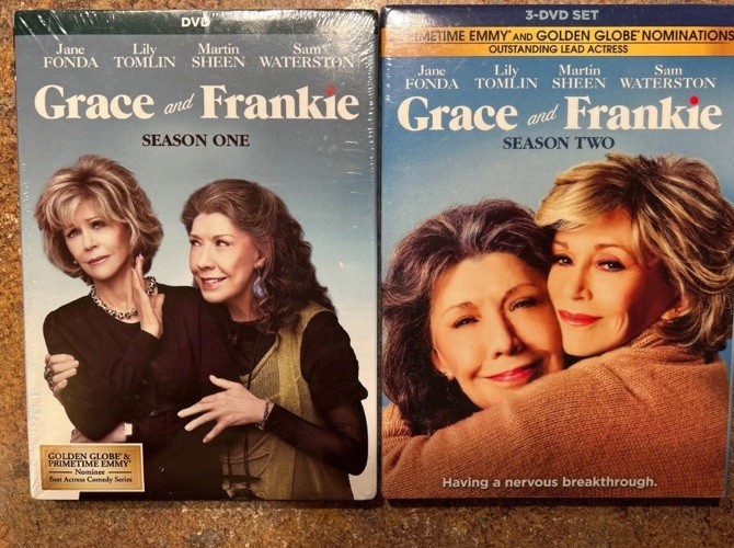 Grace and Frankie Season 1 &2 DVDs + Digital Copy, Brand New & Sealed