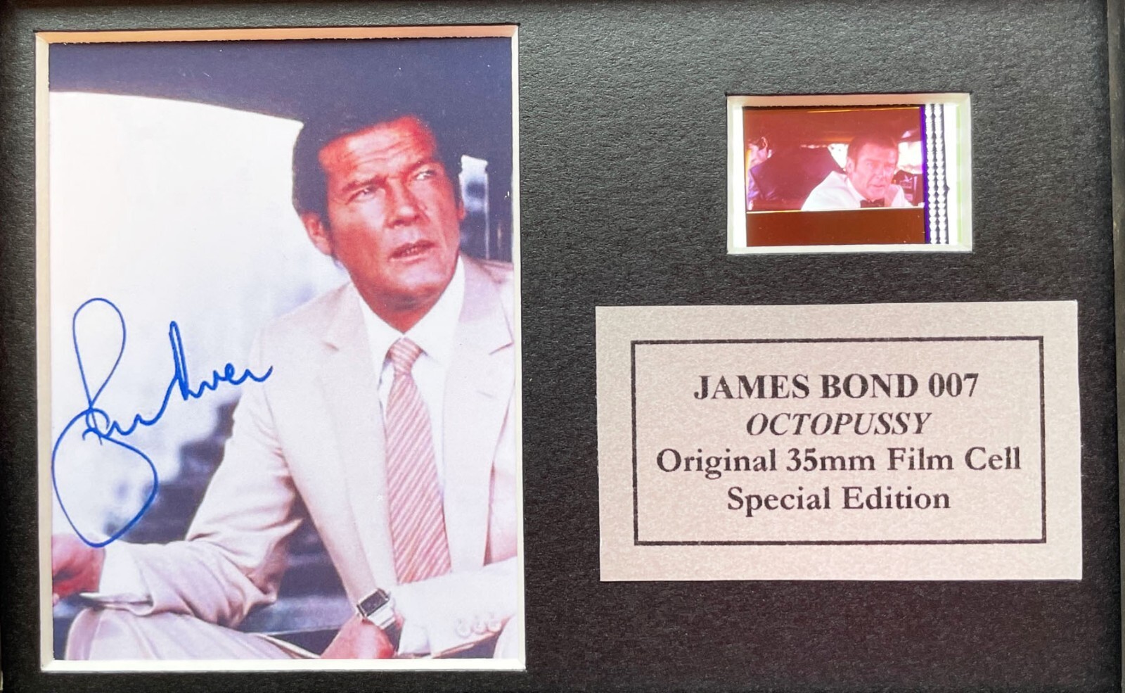 James Bond ‘OCTOPUSSY’ Original Mini Film Cell + Roger Moore
