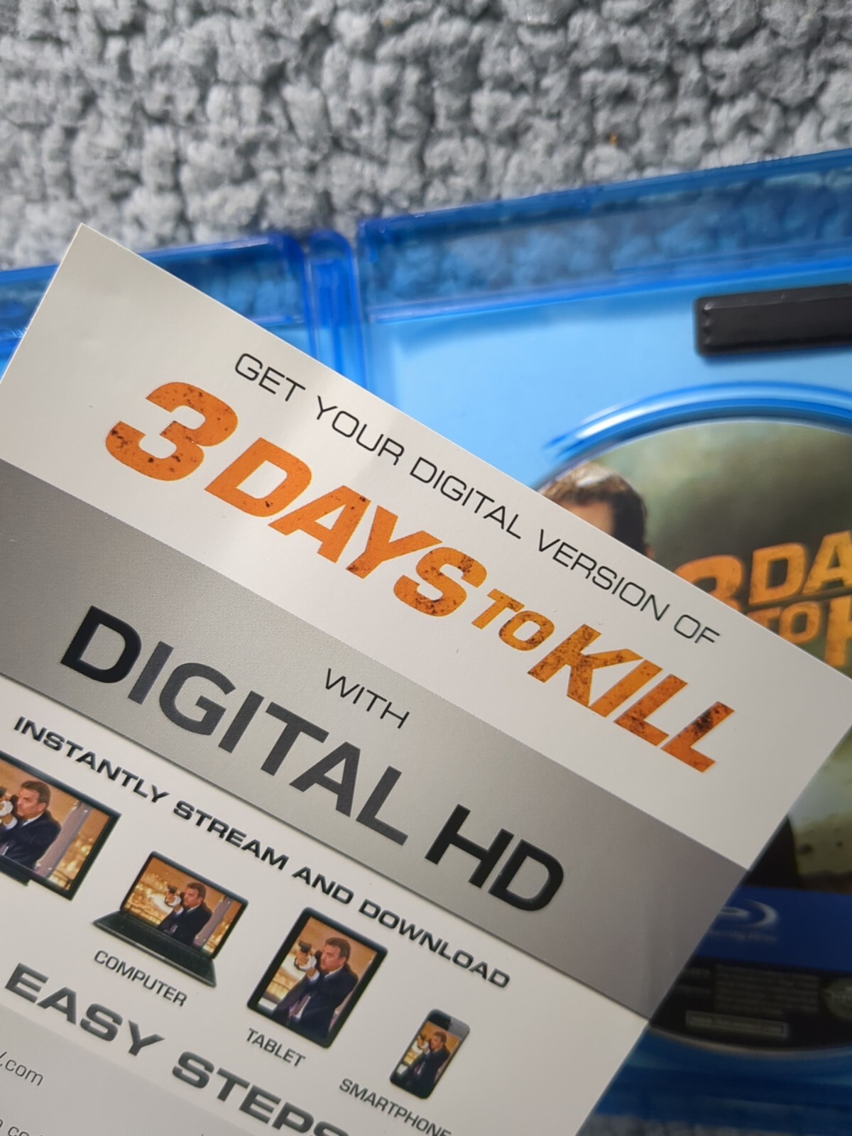 3 Days to Kill (Blu-ray, 2014)