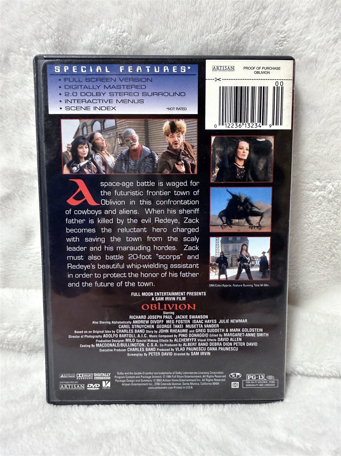 OBLIVION DVD – RICHARD JOSEPH – PAUL SWANSON