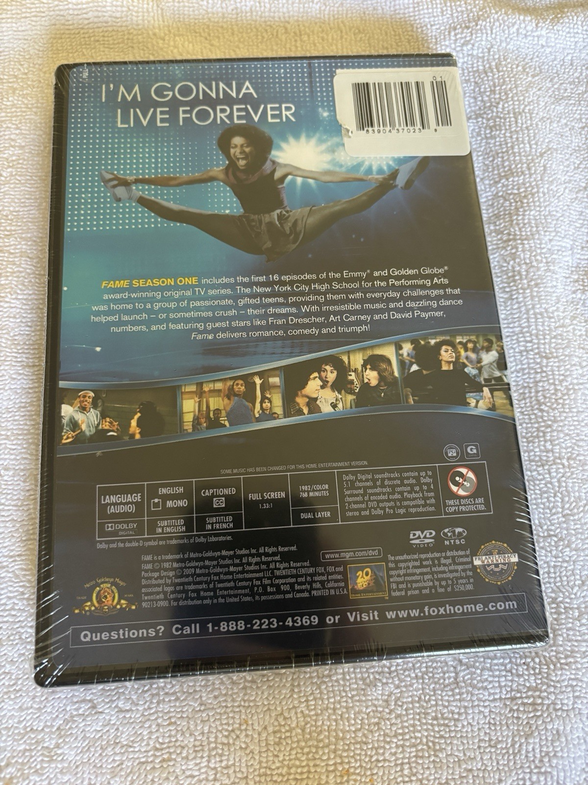 Fame Lot Fame Season One Dvd Full Screen & Fame The Film On Blu-ray Both Sealed