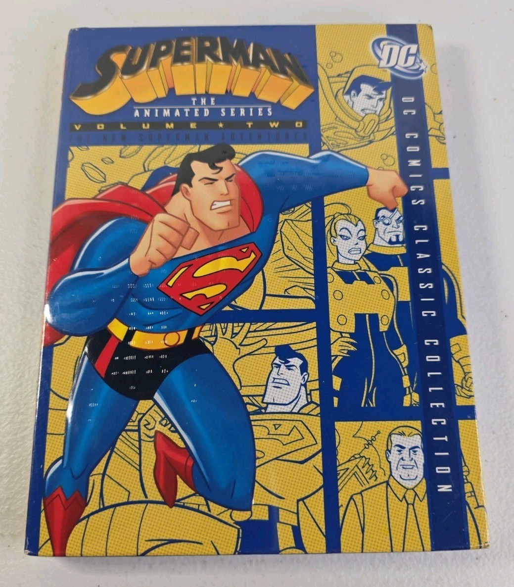 Superman: The Animated Series Volumes 1 & 2 (DVD 4-Disc) DC Brand New