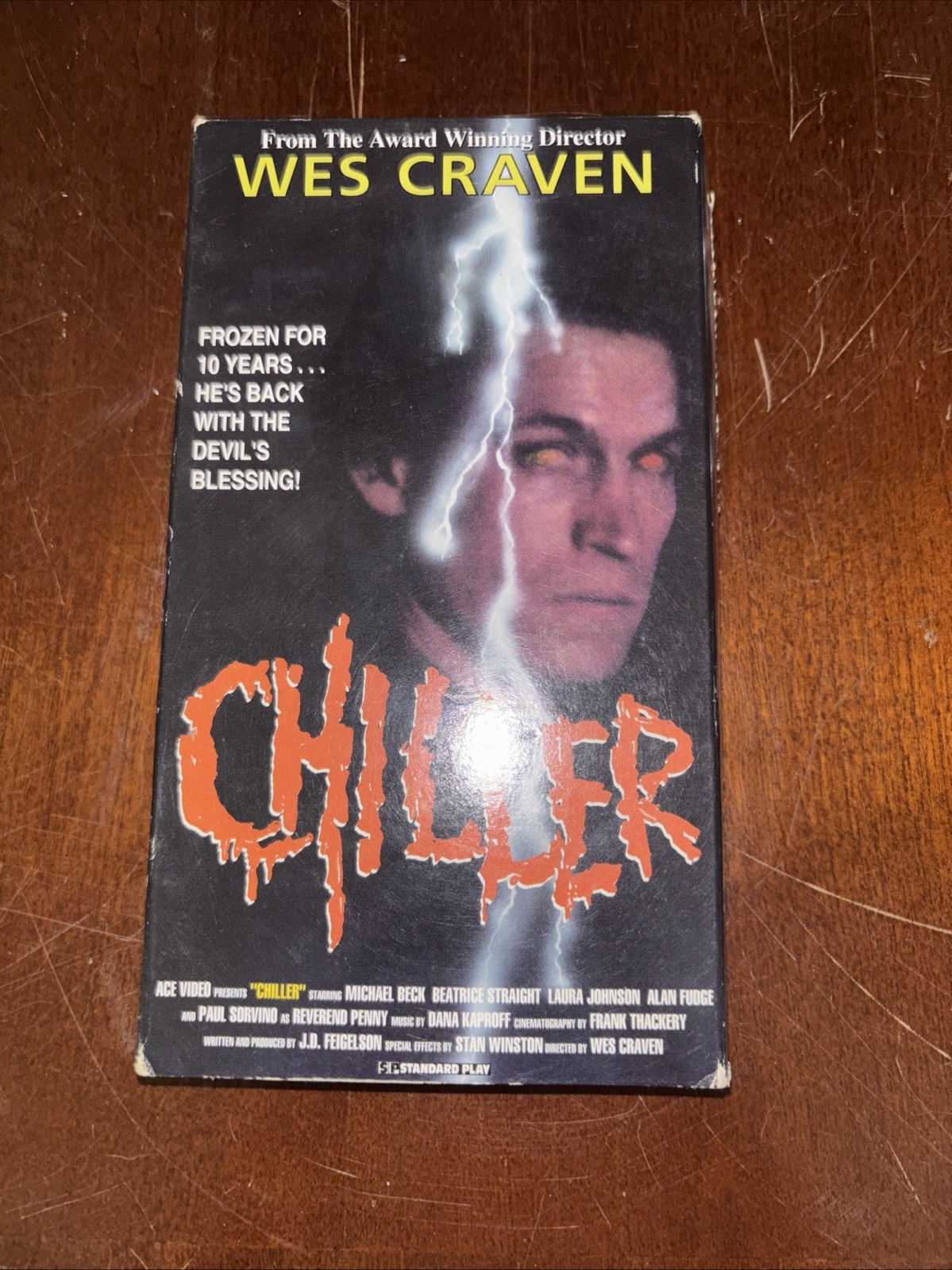 Wes Craven’s Chiller (VHS, 1993) TESTED! ACE Vid, Paul Sorvino, Stan Winston VG