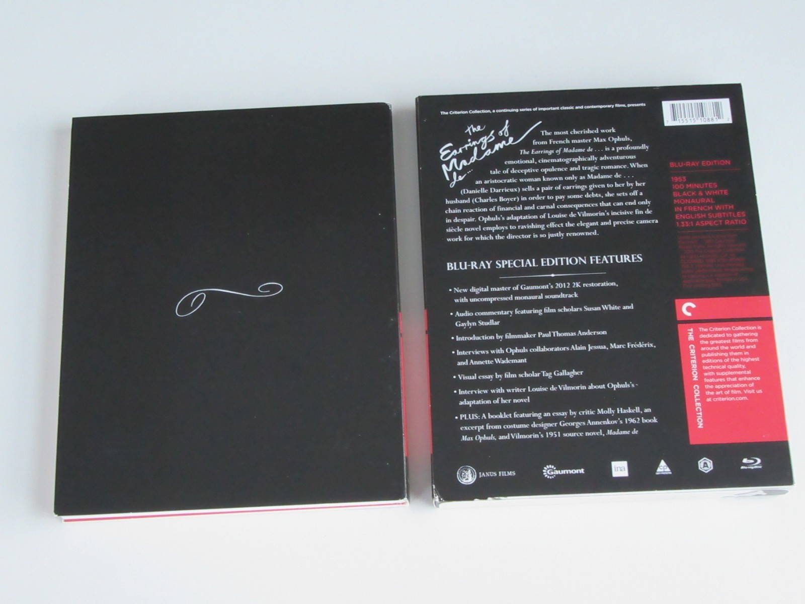 THE EARRINGS OF MADAME DE… (Blu-ray, Criterion Collect.) Max Ophuls OOP RARE!!