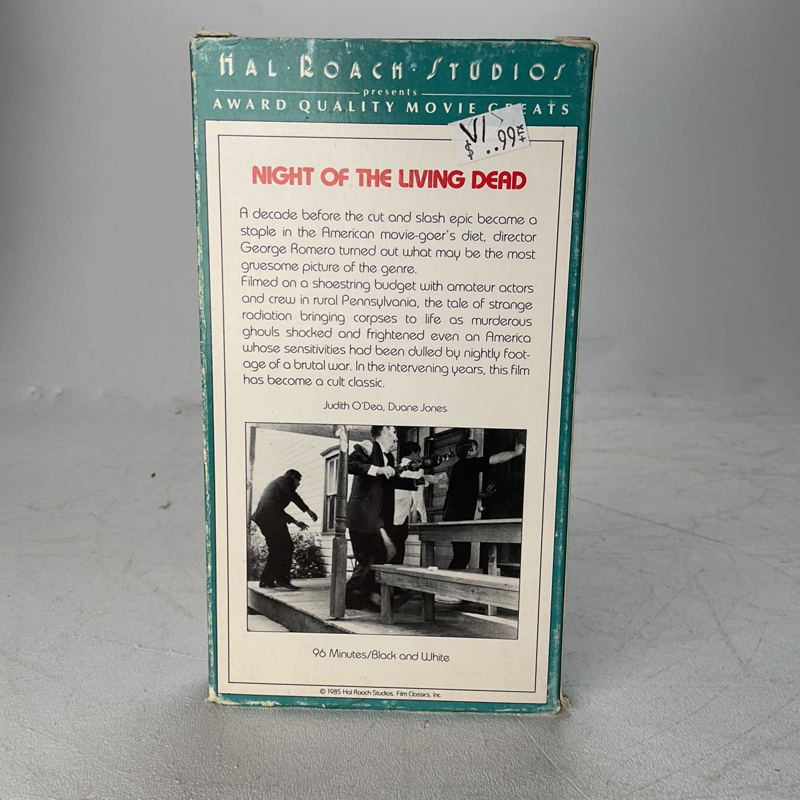 Night of the Living Dead (VHS, 1985) Hal Roach Studios