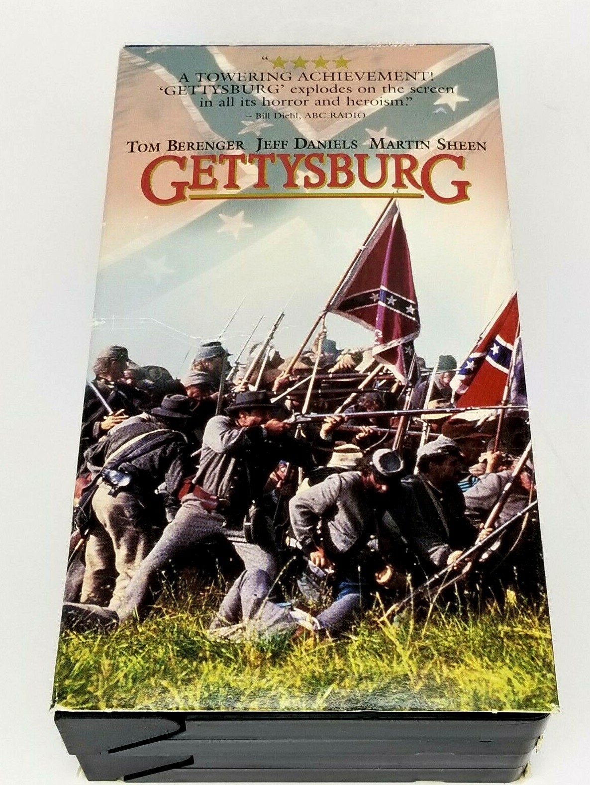 Gettysburg 1993 2-VHS Tape Widescreen Edition Turner Tested Martin Sheen