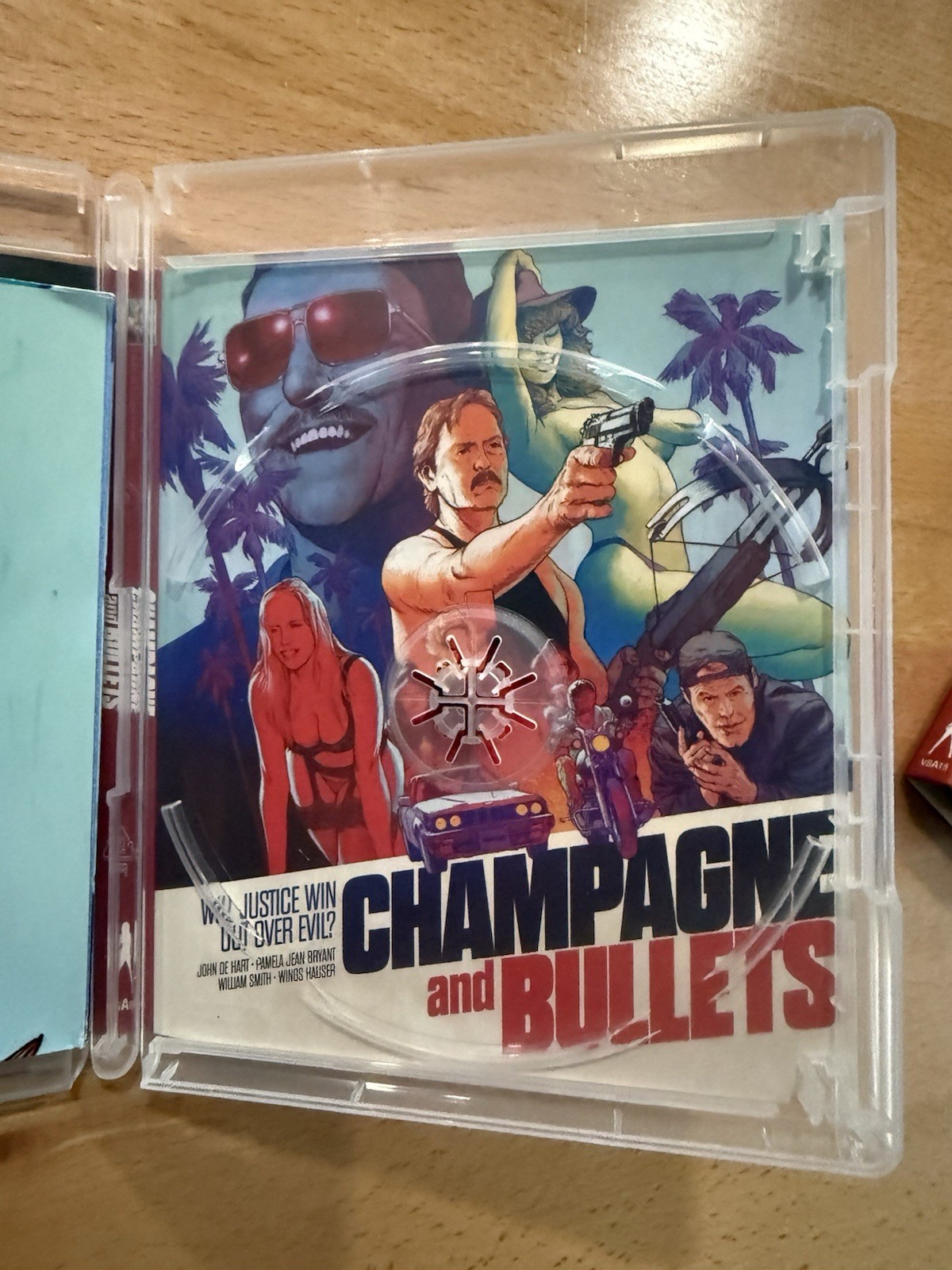Champagne and Bullets (1993) Blu-ray w/OOP Slipcover & Poster Vinegar Syndrome