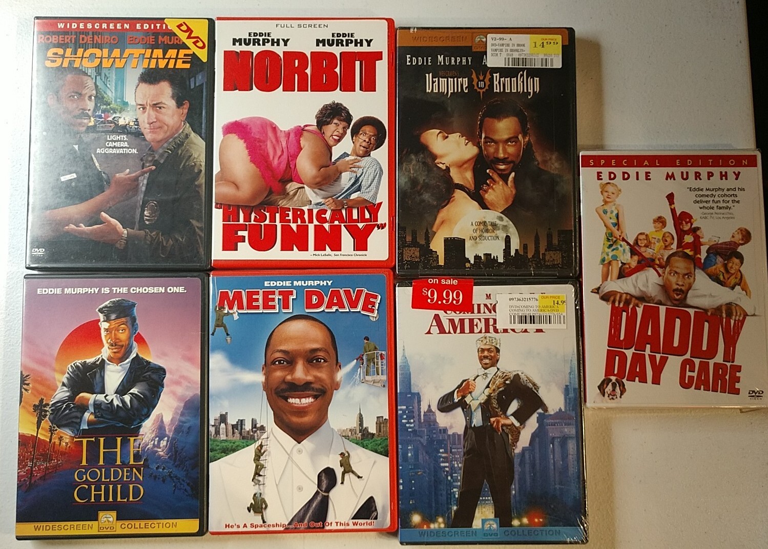 Eddie Murphy DVD Lot Of 7. The Golden Child, Vampire In Brooklyn, Coming To…