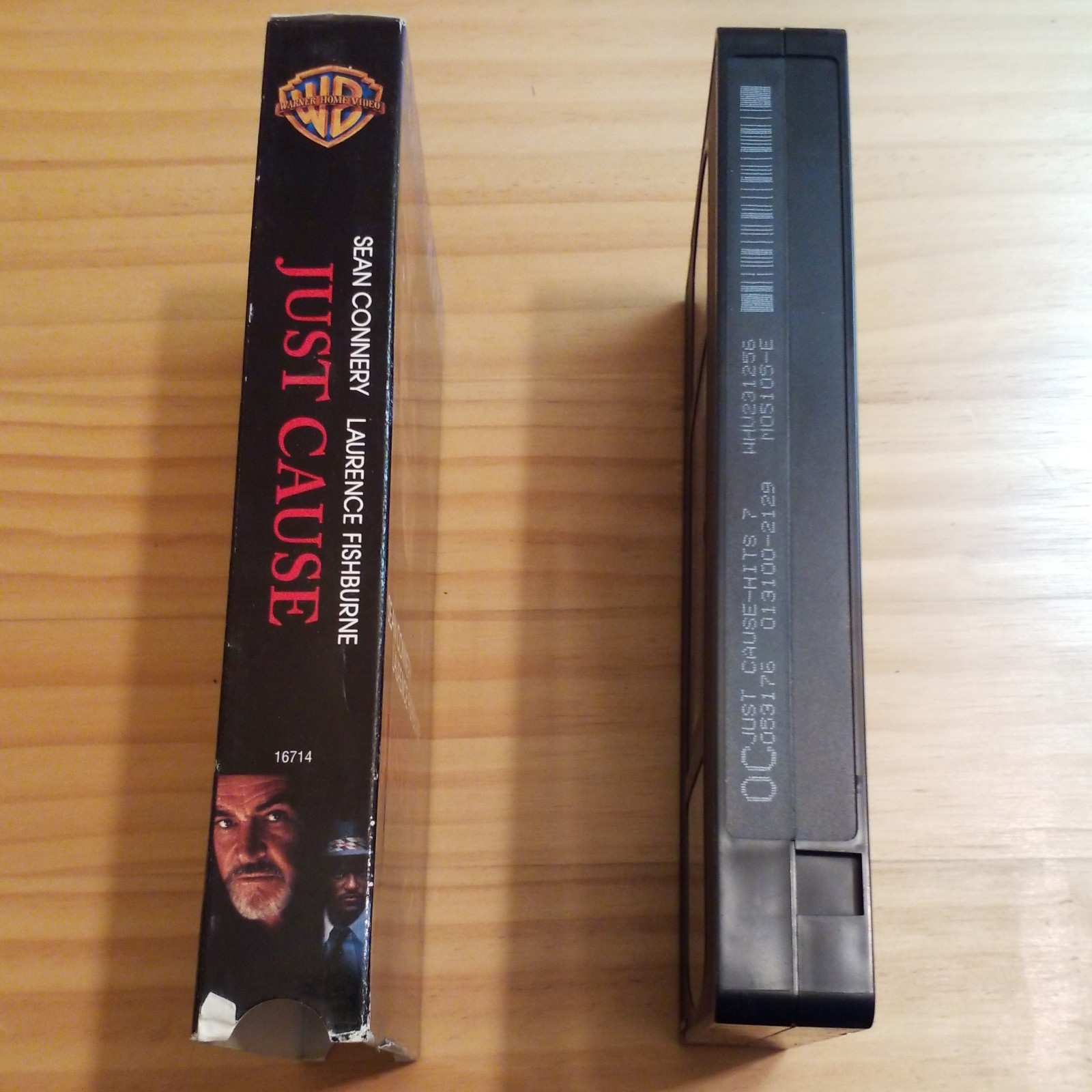 Warner Home Video Just Cause VHS 1995 Full Screen R NTSC Connery Fishburne