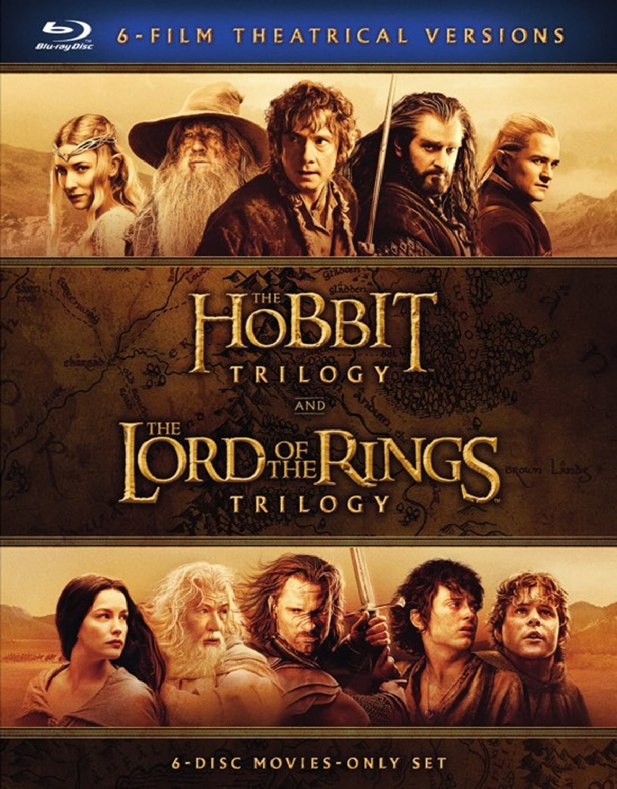 Middle Earth Theatrical Collection Blu-ray NEW