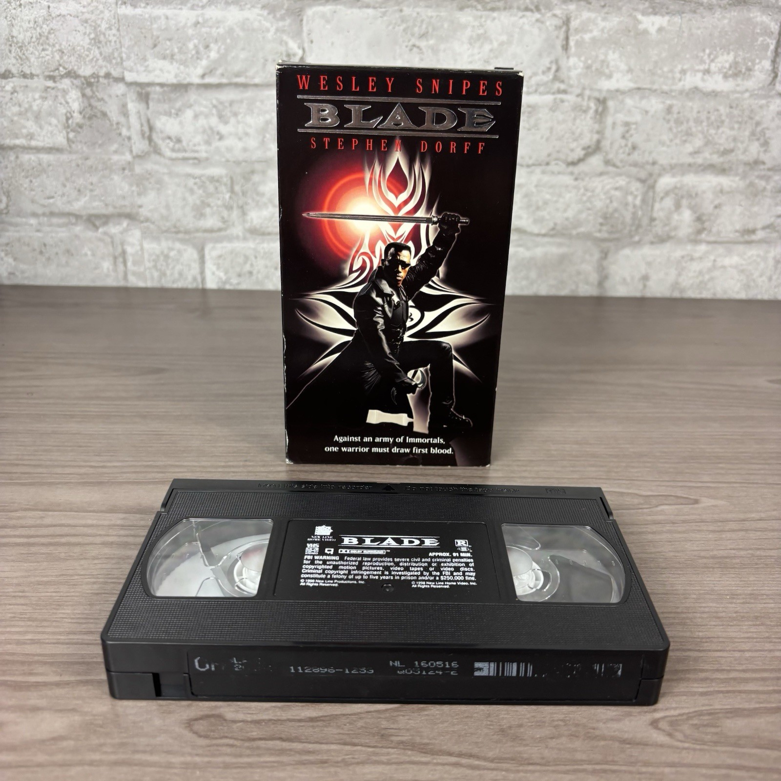 Blade (VHS, 1998) Wesly Snipes Kris Kristofferson Vampire Horror Movie VHS