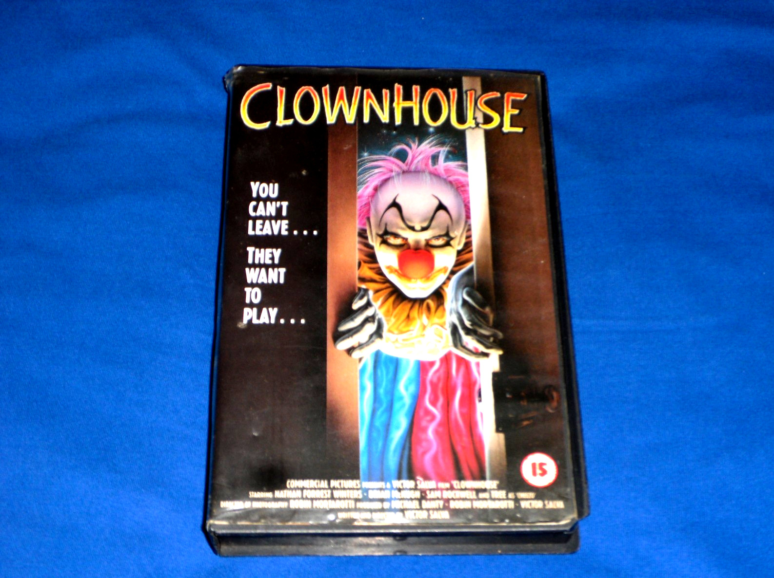 CLOWNHOUSE – VHS TAPE – FIRST RELEASE – LIMITED AND VERY RARE CULT MOVIE HORROR