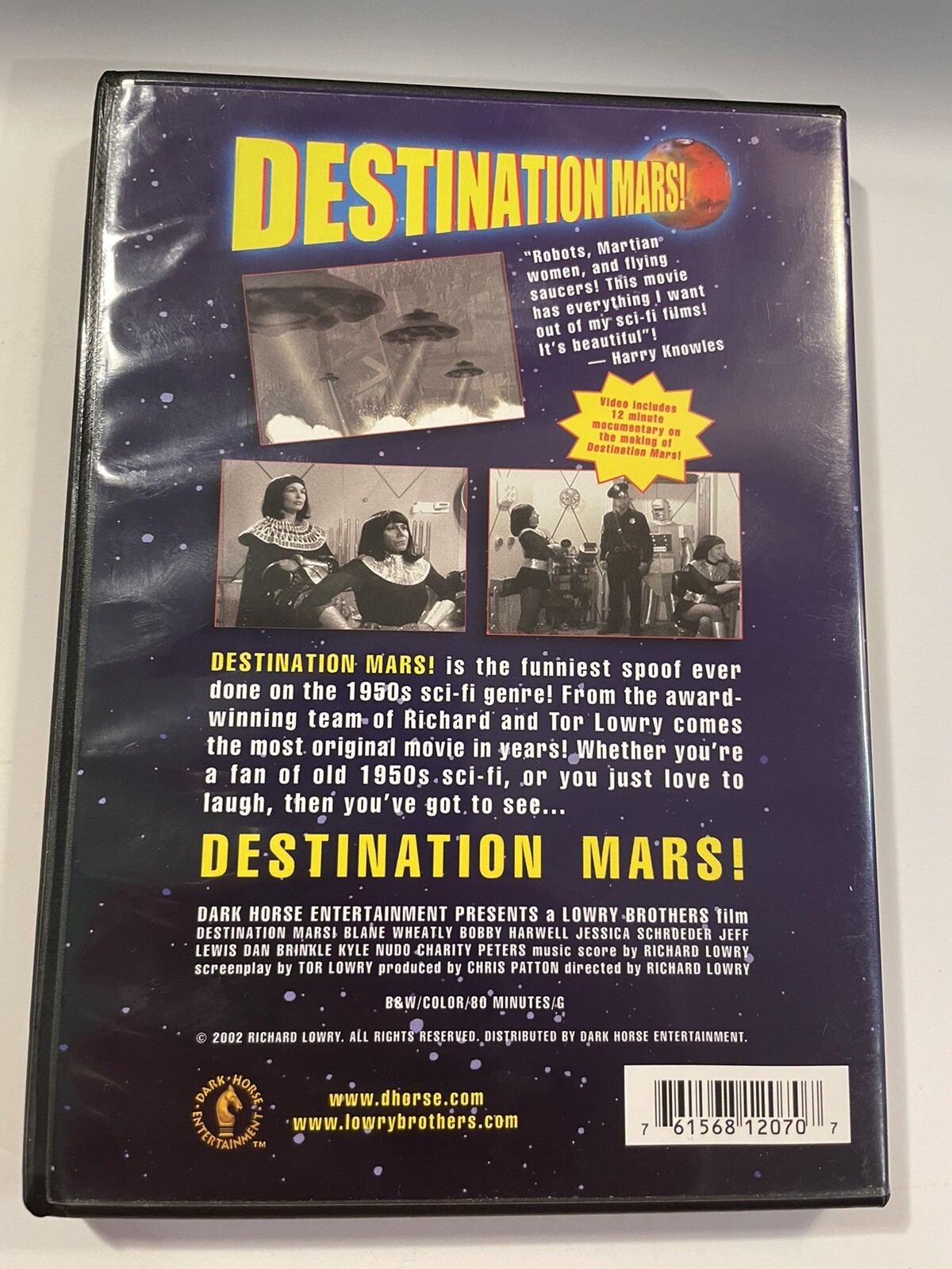 Destination Mars — Rare Sc-Fi DVD Paul Hunter Eva Ray Dir by Joseph McDonald