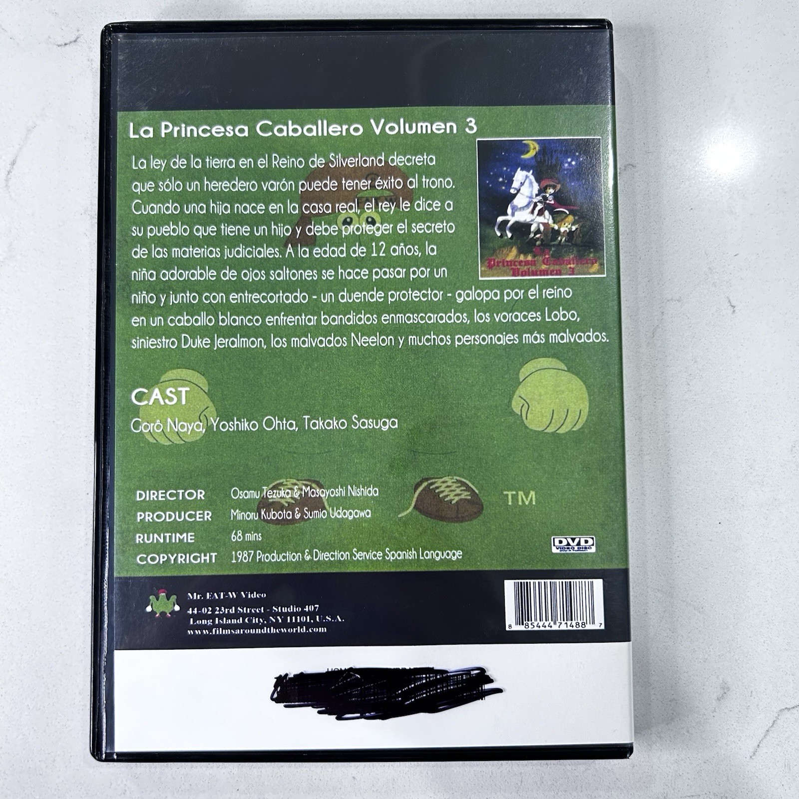 La Princesa Caballero Volumen 3 DVD (Anime Clásico – Mr. FAT-W Video)