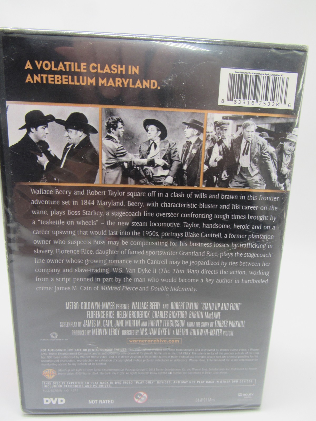 Stand Up and Fight DVD (1939) – Wallace Beery, Robert Taylor, Florence Rice