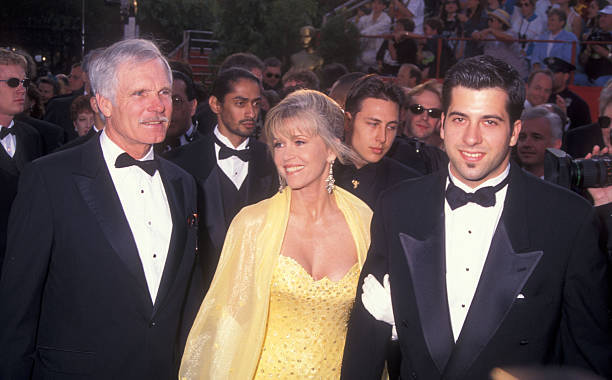 Ted Turner Jane Fonda and Troy Garity during The 69th Annual Ac .. Old Photo